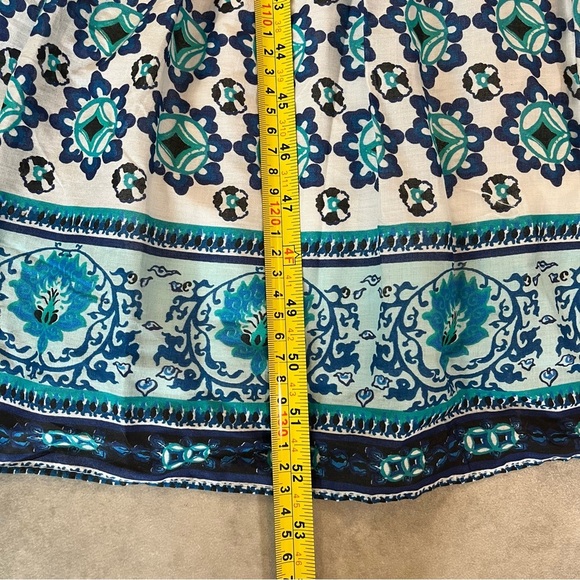 Lucky Brand Blue and Green Patterned Maxi Dress. XL. New without tag - Picture 6 of 15